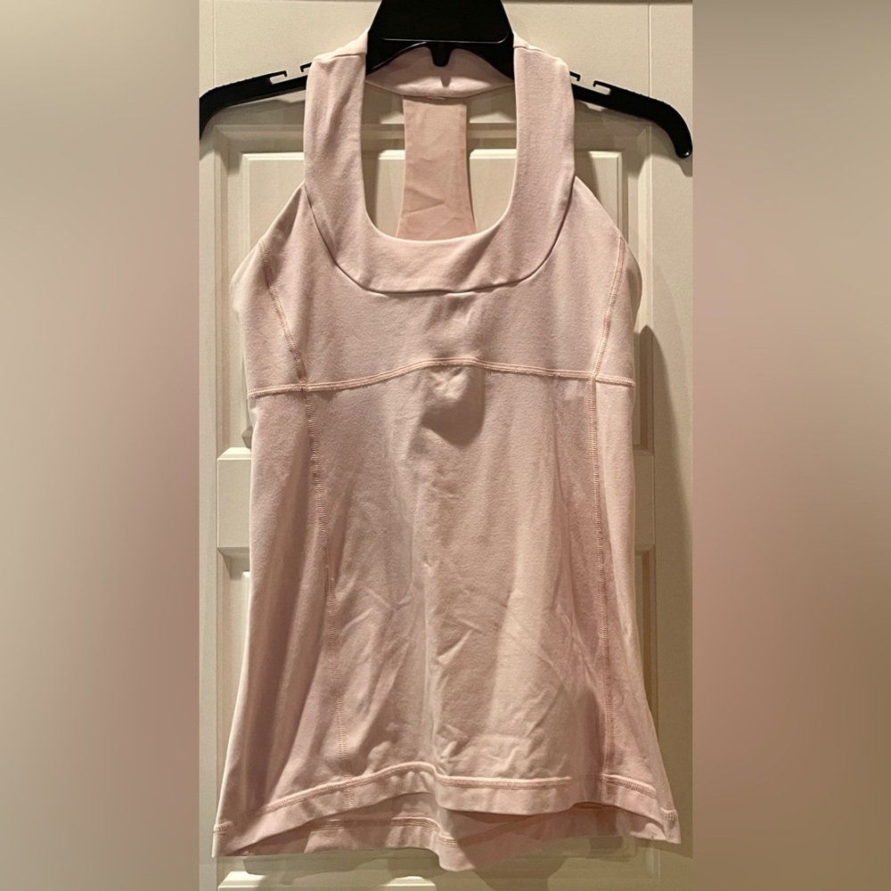 Lululemon tank top with build-in bra, size 8